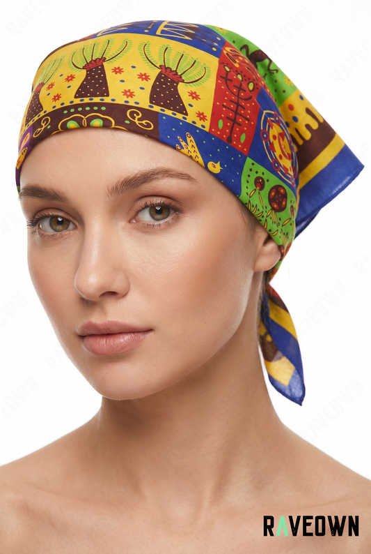 Bandana Hippie Femme – Tribal Africain | Lunaï