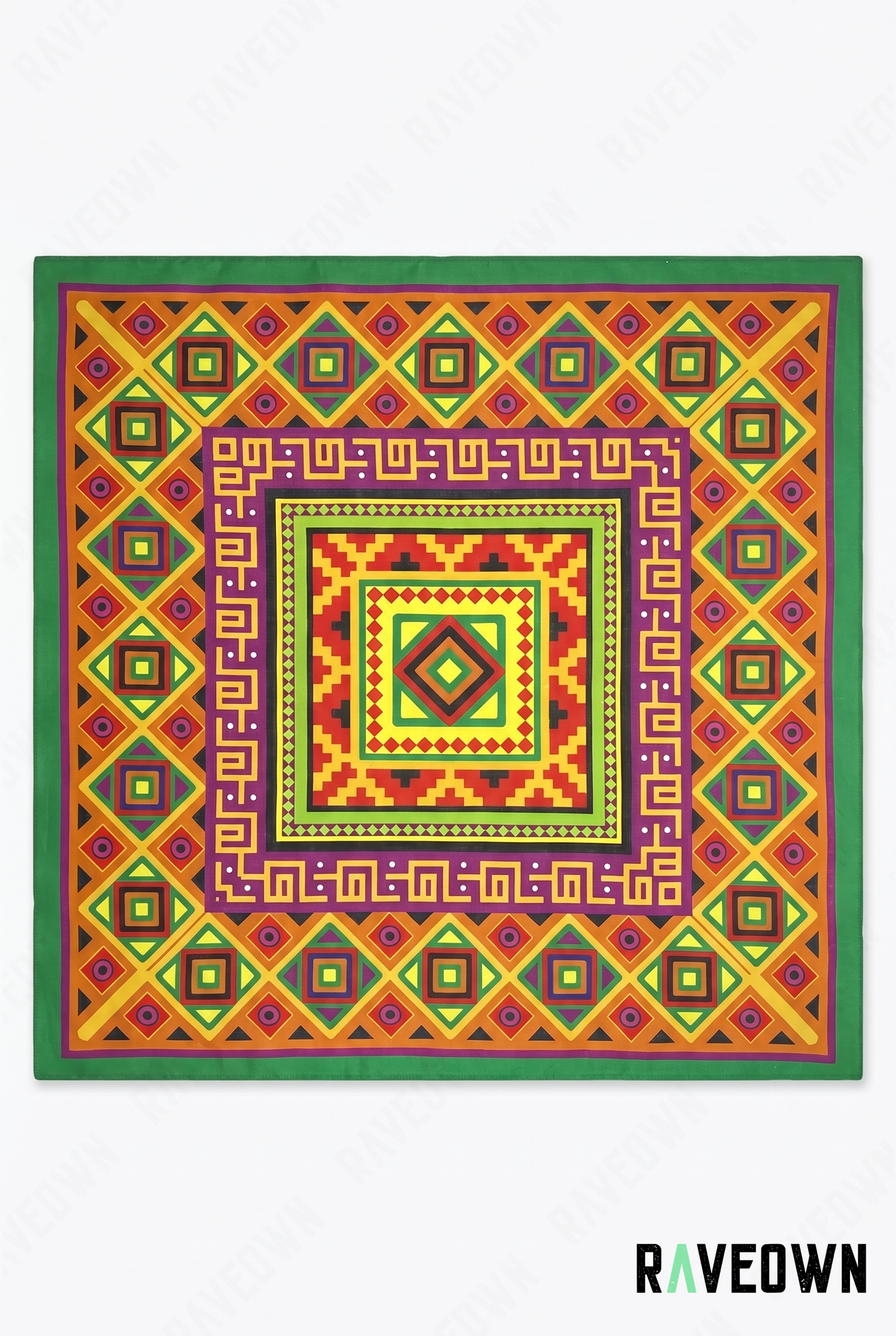 Bandana Hippie Femme – Aztèque Géométrique | Lunaï
