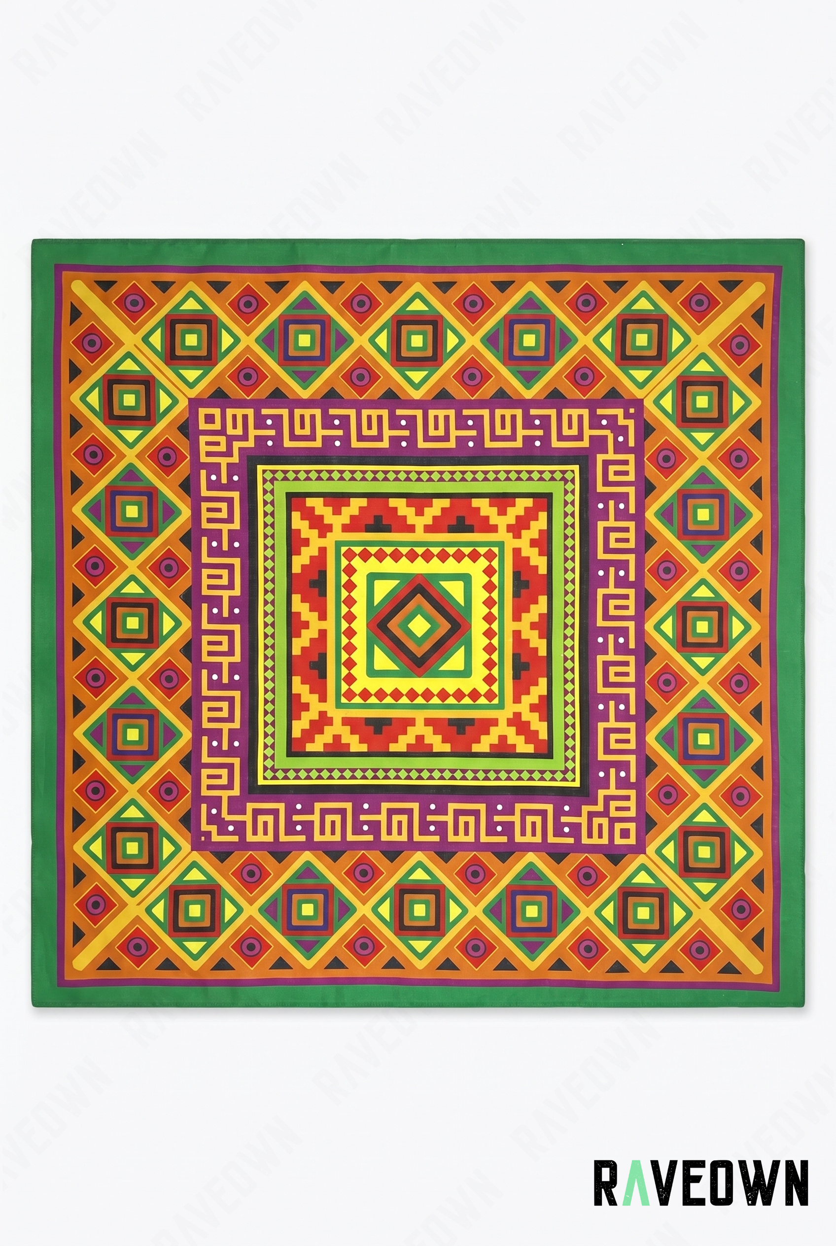 Bandana Hippie Femme – Aztèque Géométrique | Lunaï