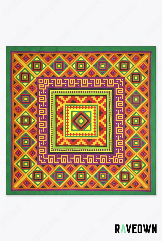 Bandana Hippie Femme – Aztèque Géométrique | Lunaï