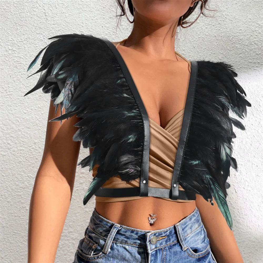Gilet Plumes Nocturnes | RavenGlow