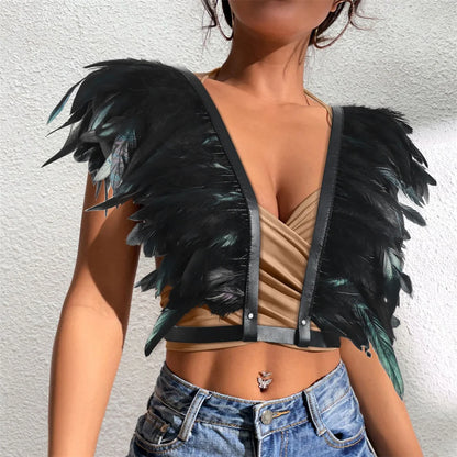 Gilet Plumes Nocturnes | RavenGlow