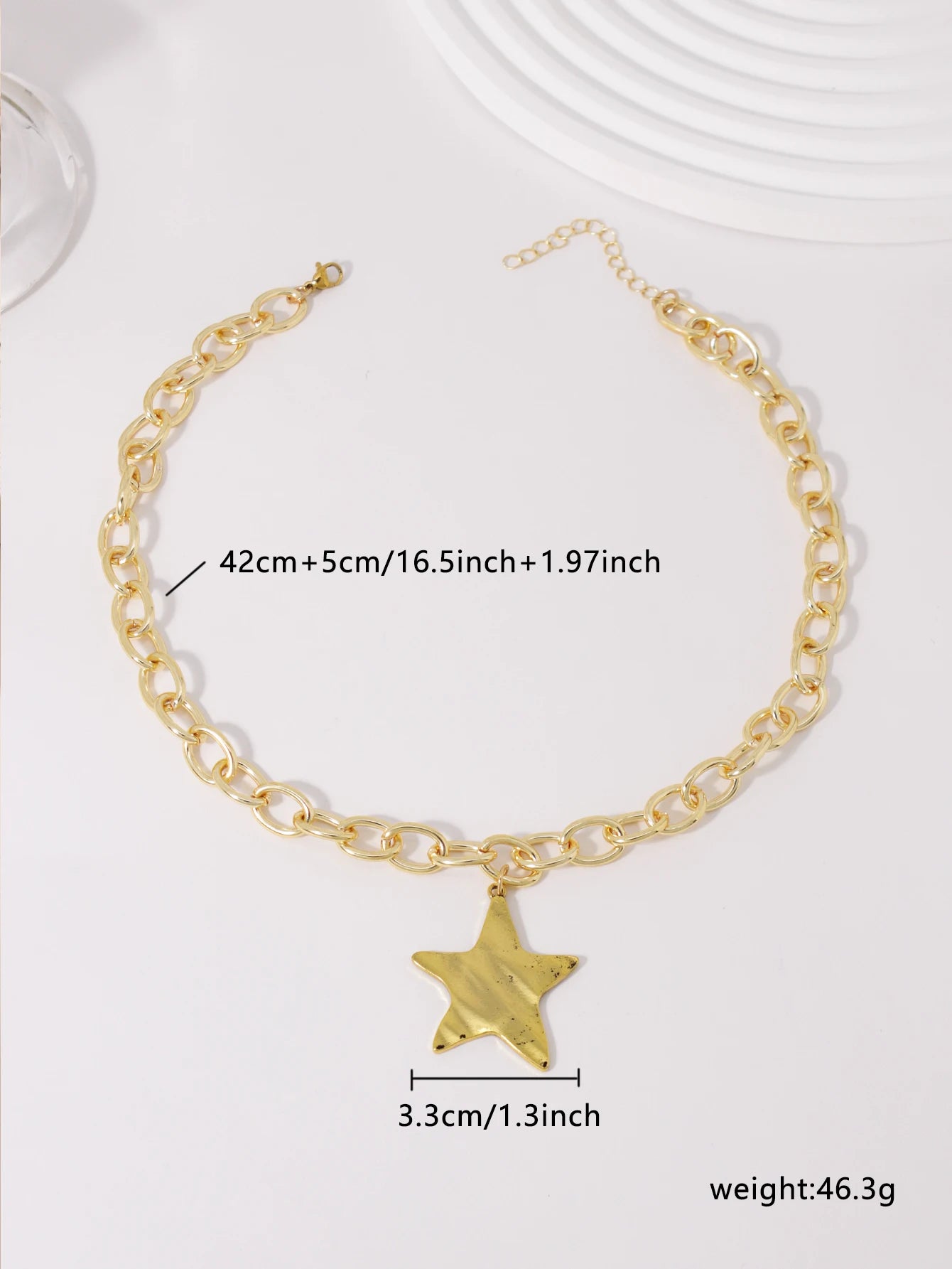 Collier chaîne dorée pendentif étoile bohème | Hippie Boho