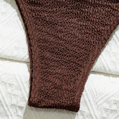 Bikini Femme – Bandeau Marron | Solvaï
