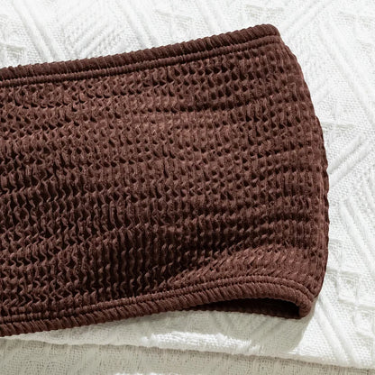Bikini Femme – Bandeau Marron | Solvaï