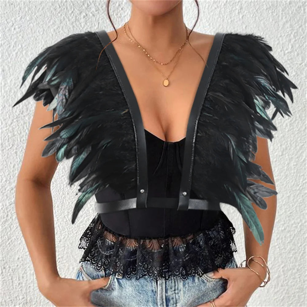 Gilet Plumes Nocturnes | RavenGlow