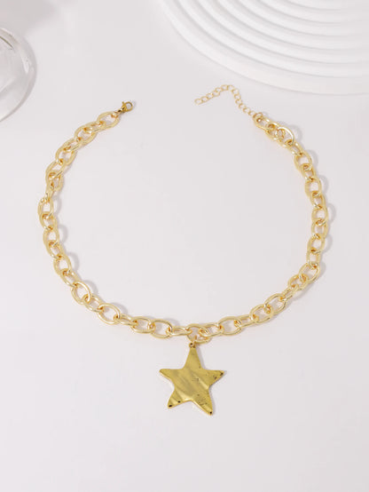 Collier chaîne dorée pendentif étoile bohème | Hippie Boho
