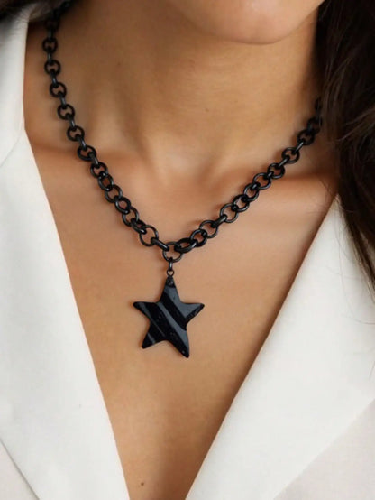 Collier chaîne dorée pendentif étoile bohème | Hippie Boho