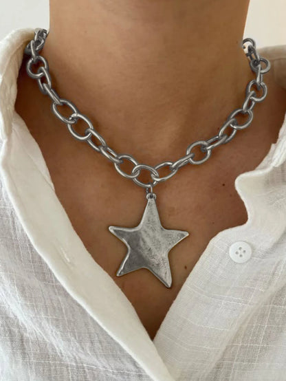 Collier chaîne dorée pendentif étoile bohème | Hippie Boho