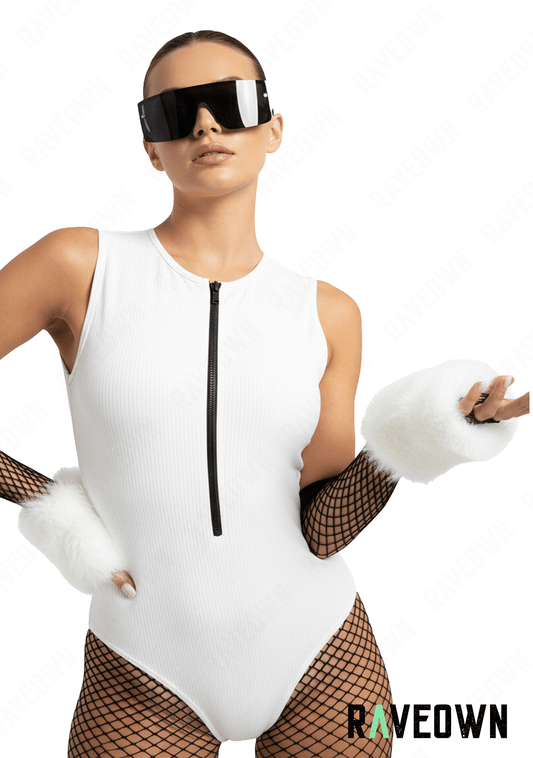 Body Blanc sans Manches | CLEARITY