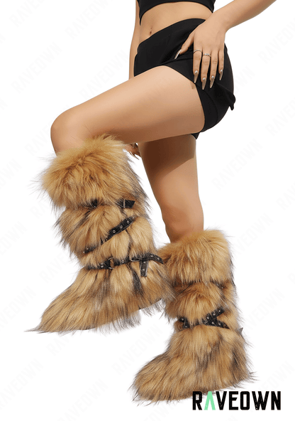 Botte Fausse Fourrure Femme | Rave.In.Fur