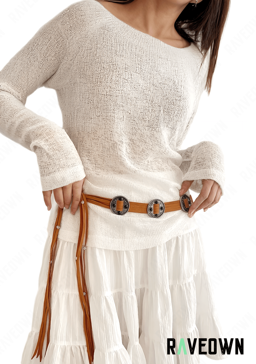 Ceinture à Nœud avec Frange | BOHO Spirit