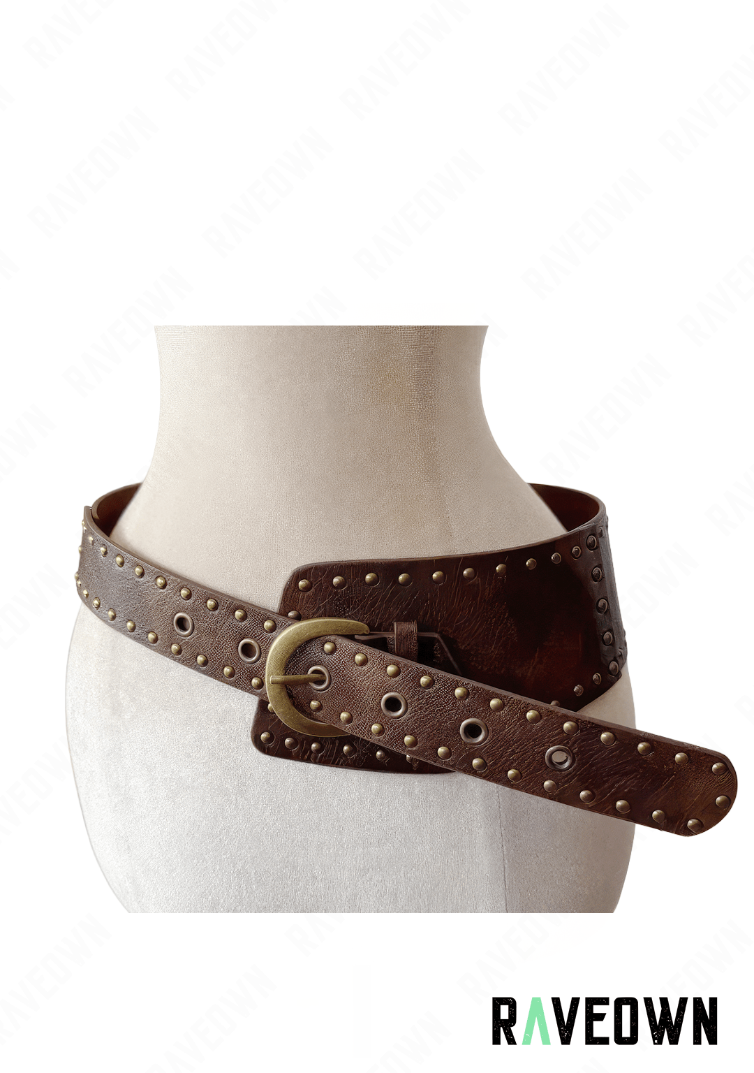 Ceinture à Rivets Cowgirl | BOHO Wild West Marron / 110cm
