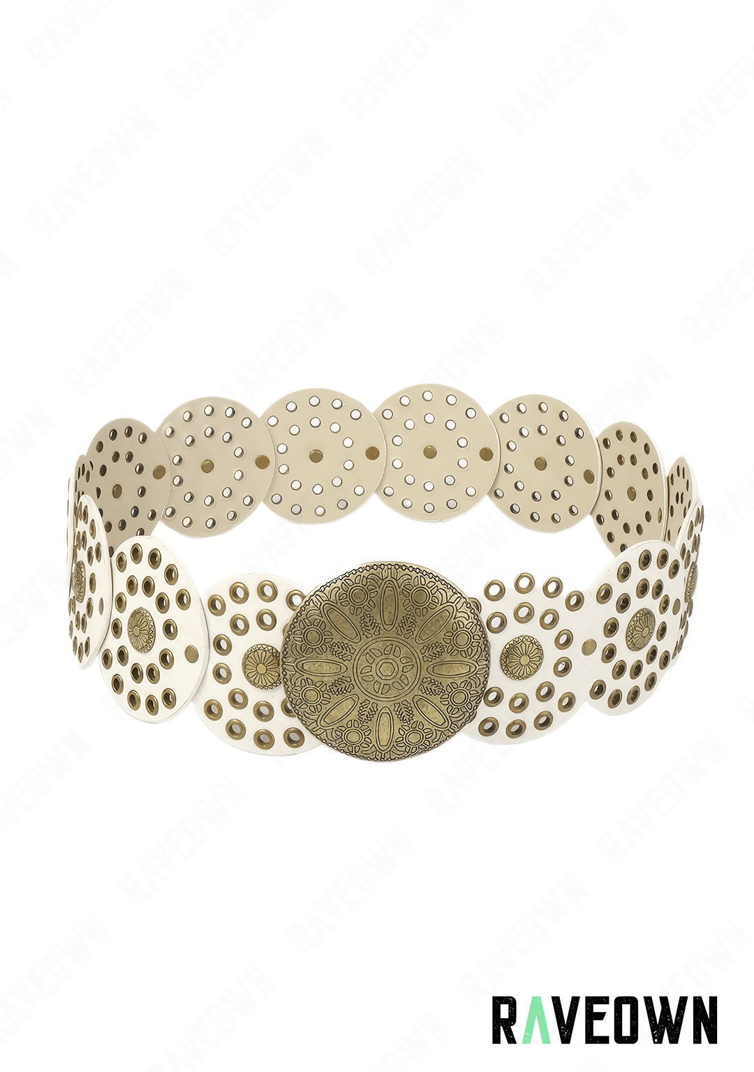 Ceinture Boucle Western | BOHO Wild West Blanc