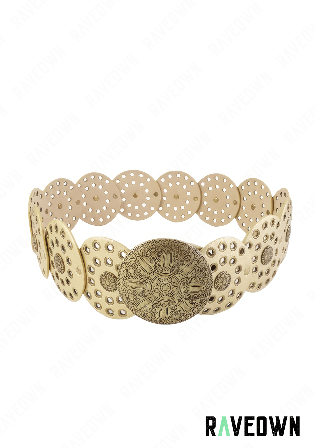 Ceinture Boucle Western | BOHO Wild West Dorée Clair