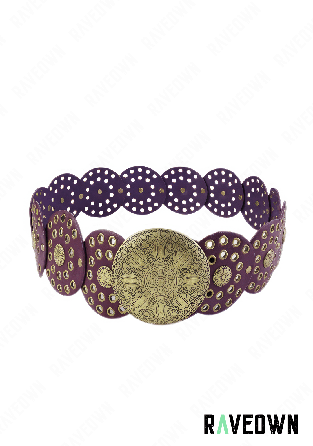Ceinture Boucle Western | BOHO Wild West Violet
