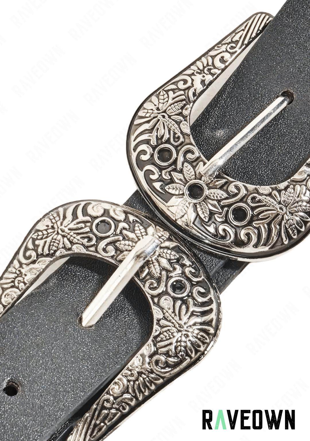 Ceinture Cowboy Double Boucle | BOHO Wild West Black / 125 cm