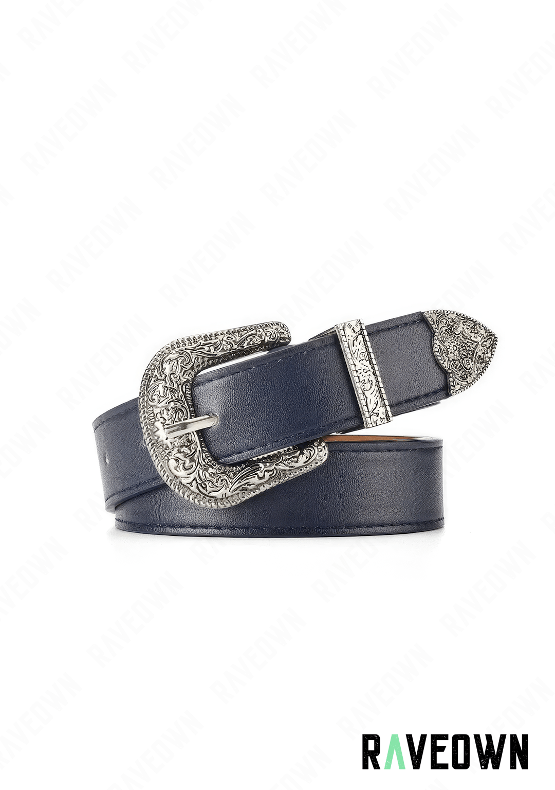 Ceinture Cowboy Femme | BOHO Wild West Silver buckle black / 105cm / Dorée