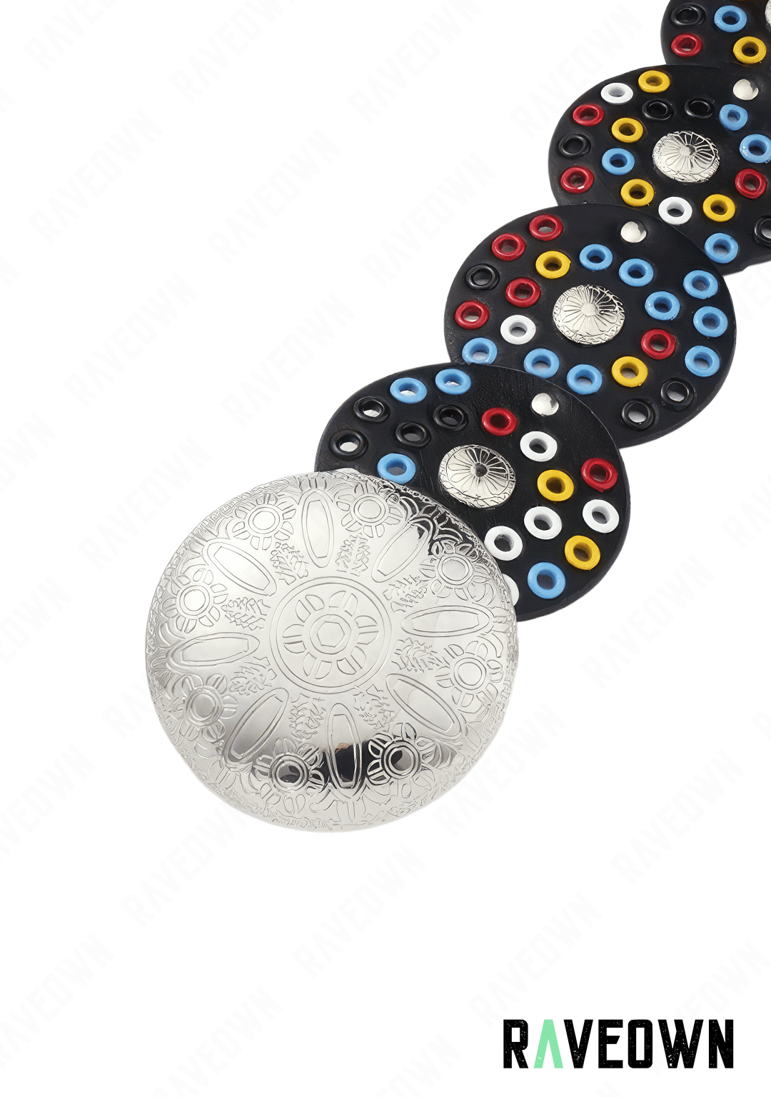 Ceinture Cowboy Femme Rivets de Couleur | BOHO Wild West