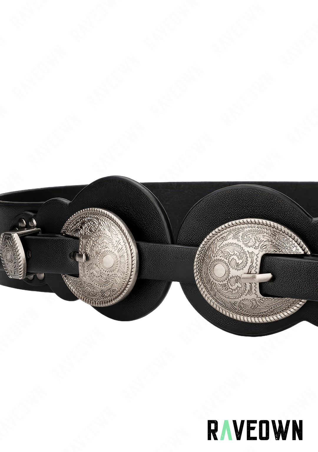 Ceinture Double Boucle | BOHO Wild West Black / 80cm