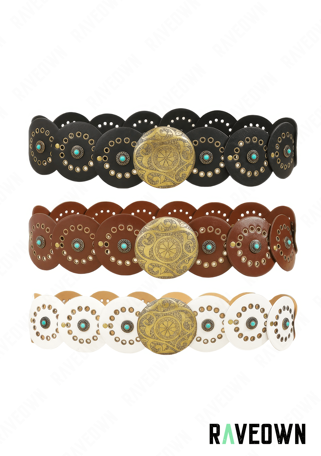 Ceinture Western Femme Boucle Dorée | BOHO Wild West