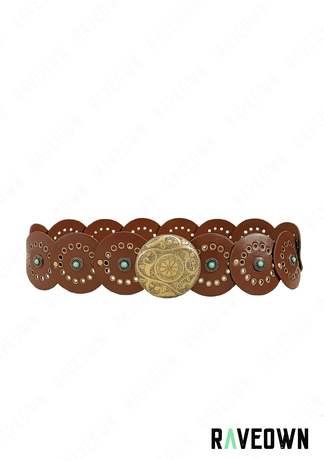 Ceinture Western Femme Boucle Dorée | BOHO Wild West