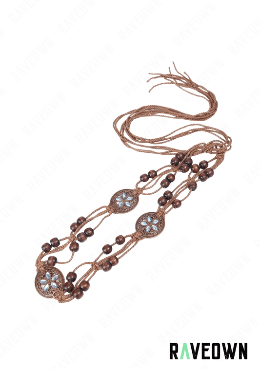 Ceintures Daim Fleurs à franges | Hippie BOHO