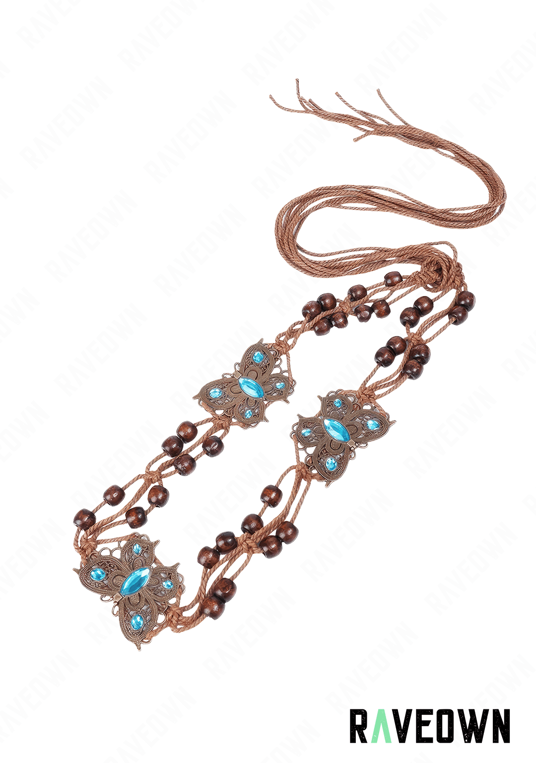 Ceintures Daim Papillons Turquoise | Hippie BOHO