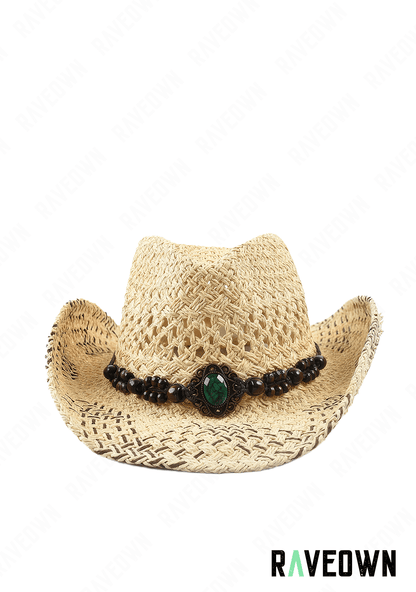 Chapeau de Cowboy en Paille | Hippie BOHO