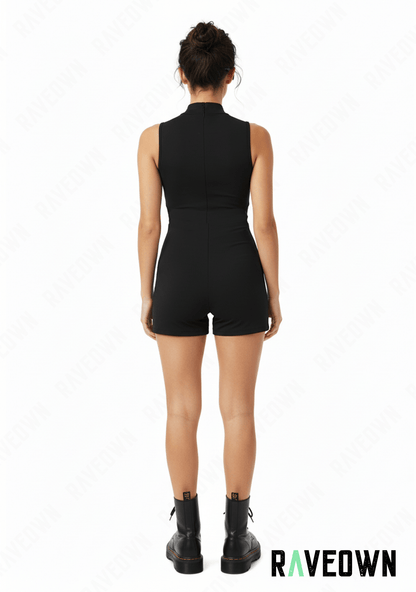 Combishort Noir sans manches | G.Rave
