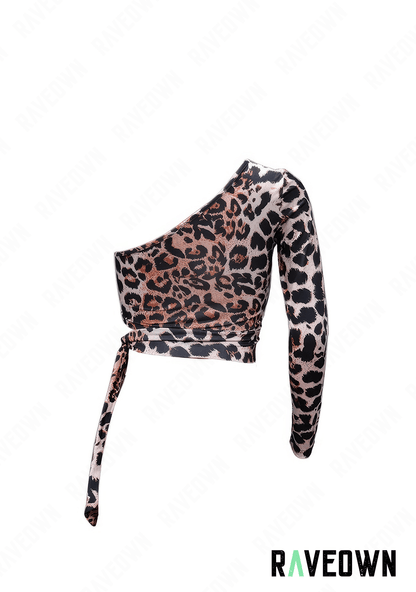 Crop top Léopard print | Sauvage | RAVEOWN