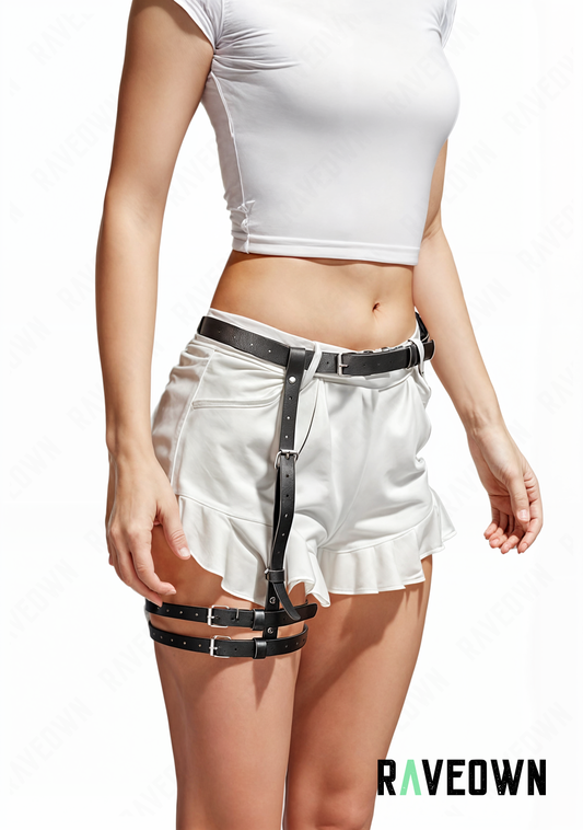 Harnais Cuir Cuisse | Sm-Rave