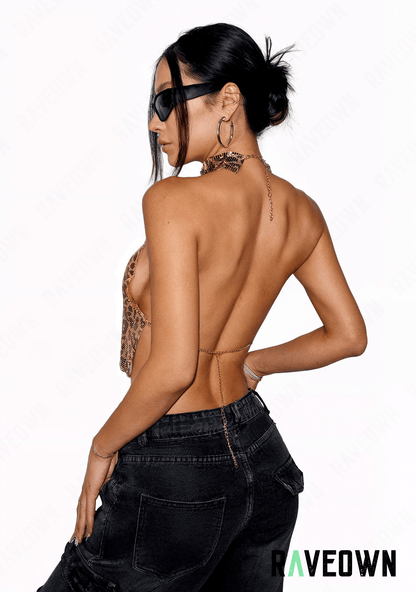 Haut Techno Léopard | Sauvage | RAVEOWN