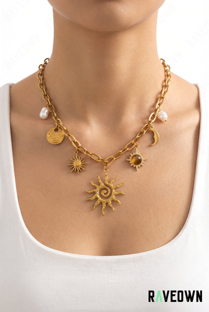 Collier Lune et Soleil | Mystic Temple