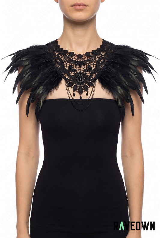 Top Noir Plume | Mystic Temple