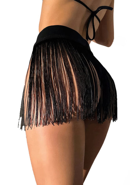 Jupe à Frange Noire | Stormic
