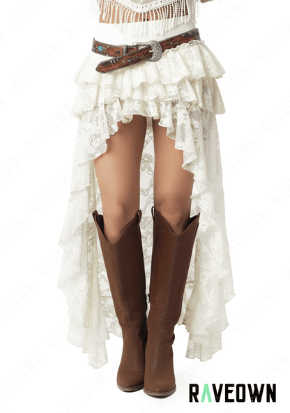 Jupe Longue Dentelle Bohème | BOHO Wild West