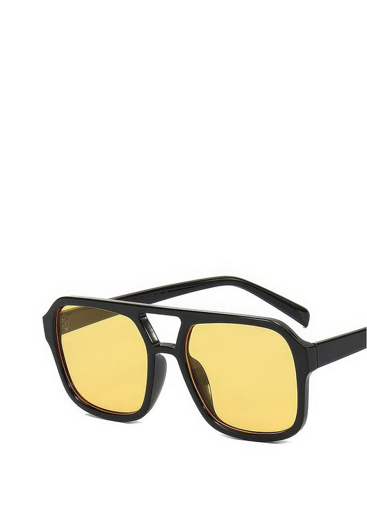 Lunette Vintage K7 Noir Jaune