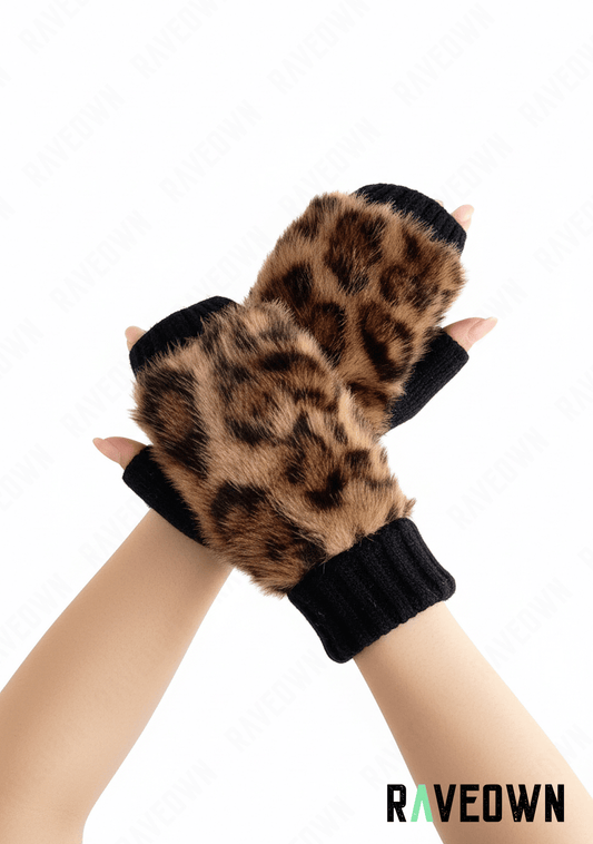 Mitaine Léopard en Fourrure | Rave.In.Fur