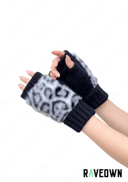 Mitaine Léopard en Fourrure | Rave.In.Fur