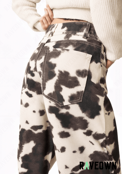Pantalon Imprimé Vache | Sauvage | RAVEOWN