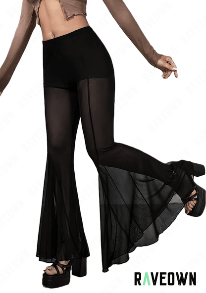 Pantalon Noir Transparent | High.Rave