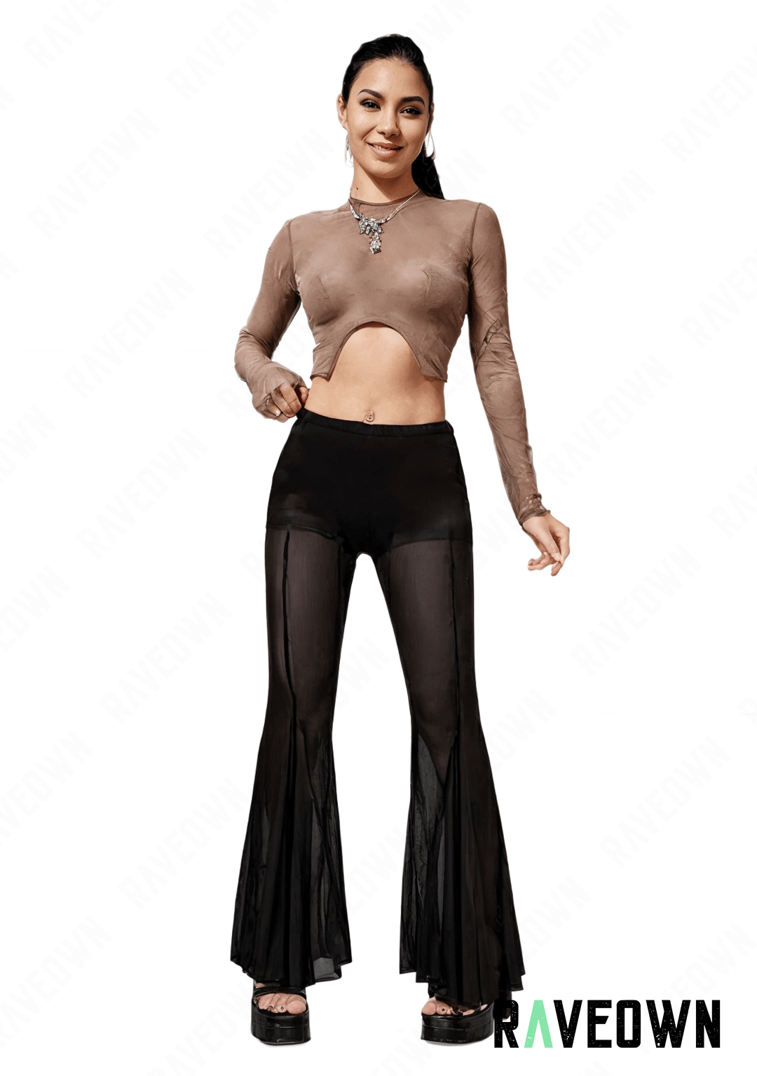 Pantalon Noir Transparent | High.Rave