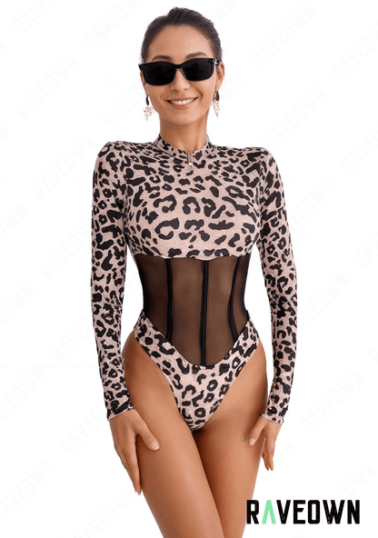 RAVEOWN | Body Léopard et Transparence | Sauvage