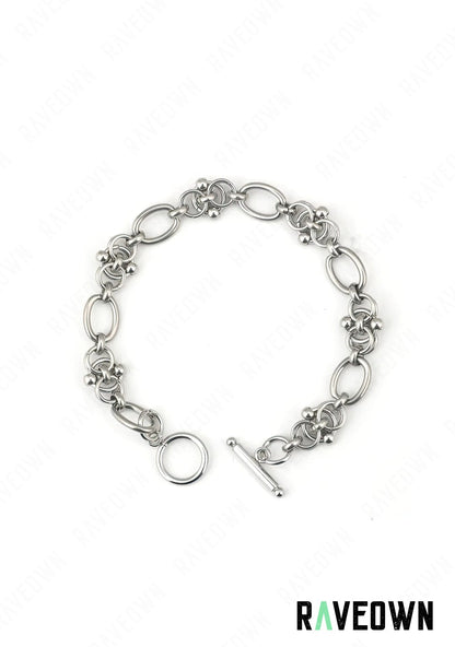 RAVEOWN | Bracelet Chaine Multi Anneaux | RÆVEN Argenté / 21cm