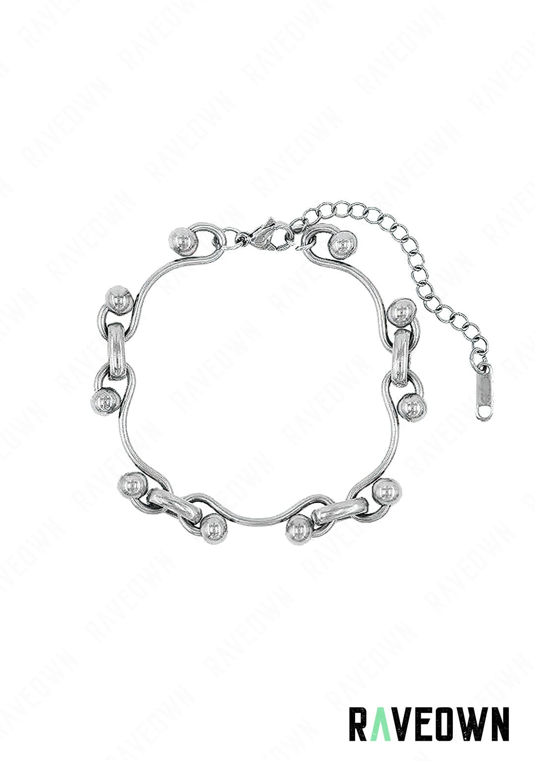 RAVEOWN | Bracelet Vague Techno | RÆVEN Argenté