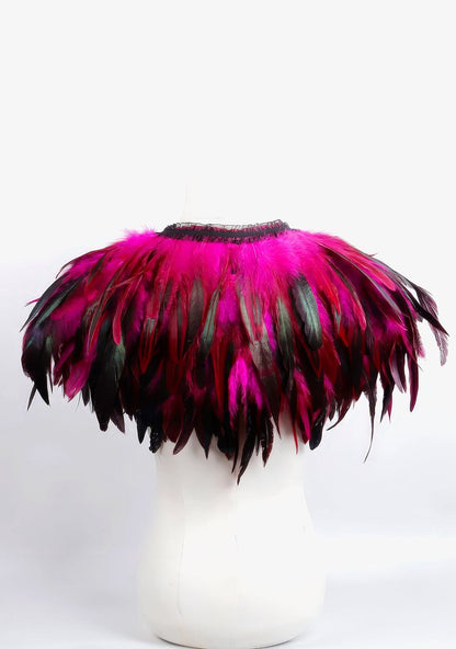 RAVEOWN | Cape Épaule à Plumes | RavenGlow
