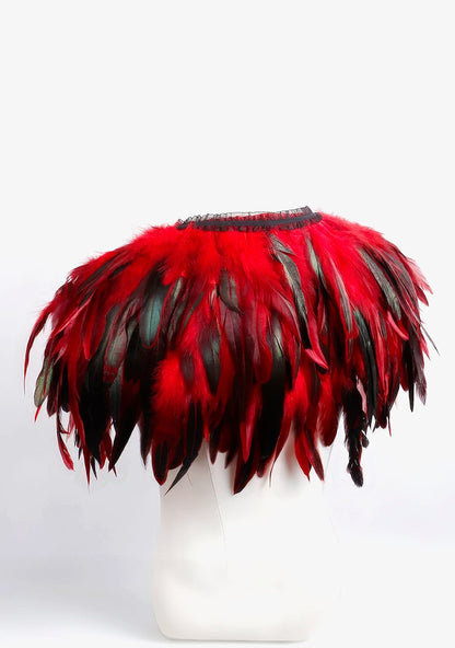 RAVEOWN | Cape Épaule à Plumes | RavenGlow