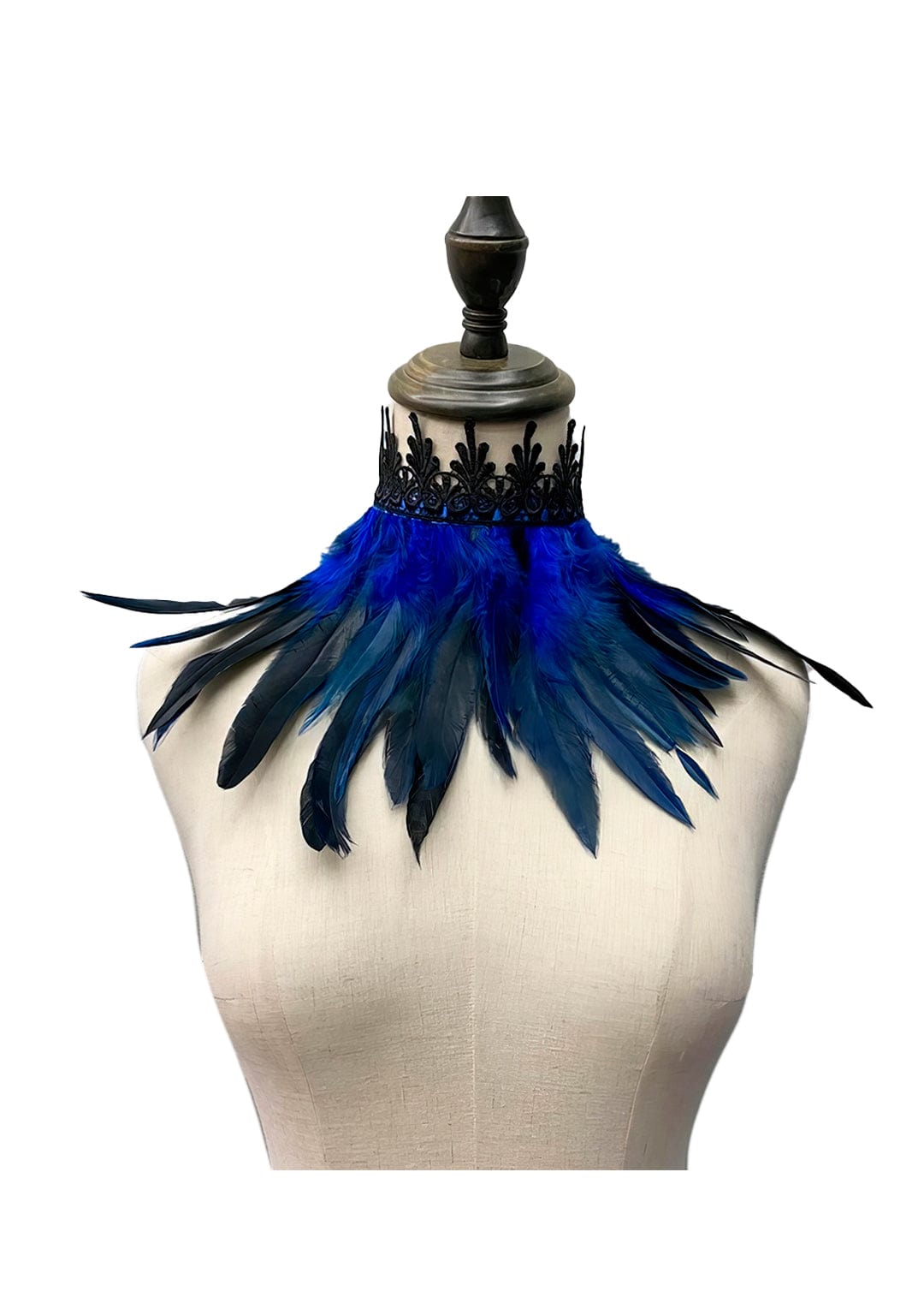 RAVEOWN | Collerette Plumes | RavenGlow Bleu