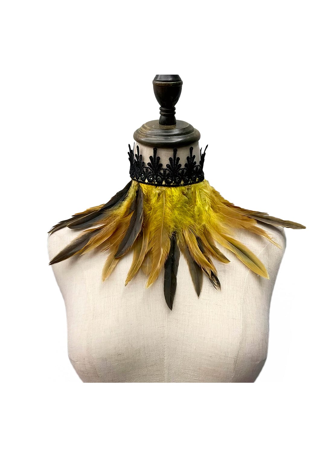 RAVEOWN | Collerette Plumes | RavenGlow Jaune